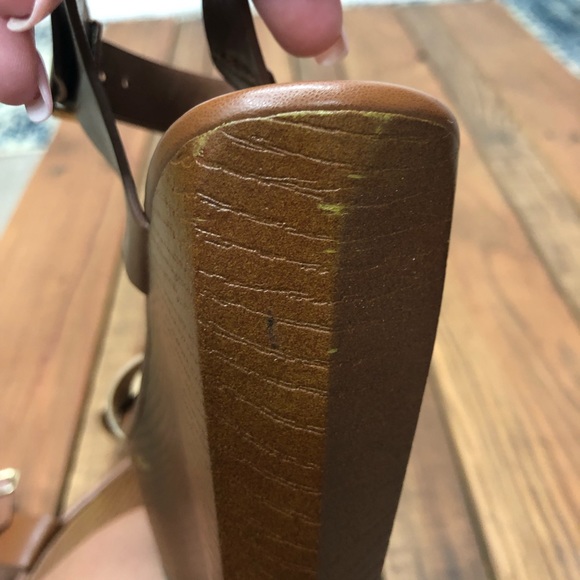 Charlotte Russe size 7 tan wedges - Picture 11 of 12